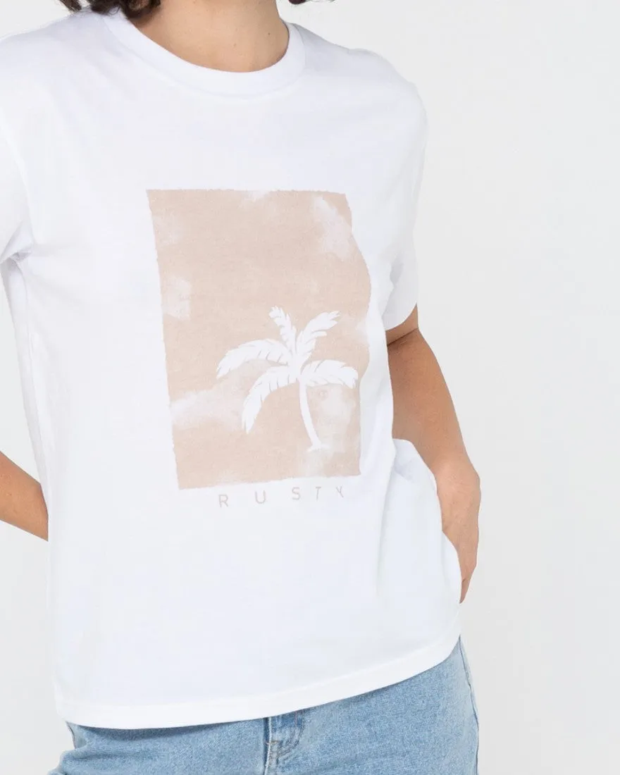 Sunset Palm Organic Cotton Relaxed Tee