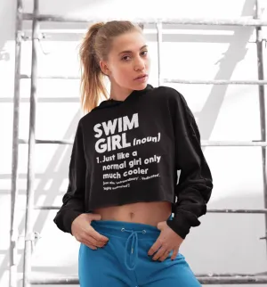 Swim Girl Crop Top Hoodie