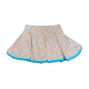 Swirls Print Skort