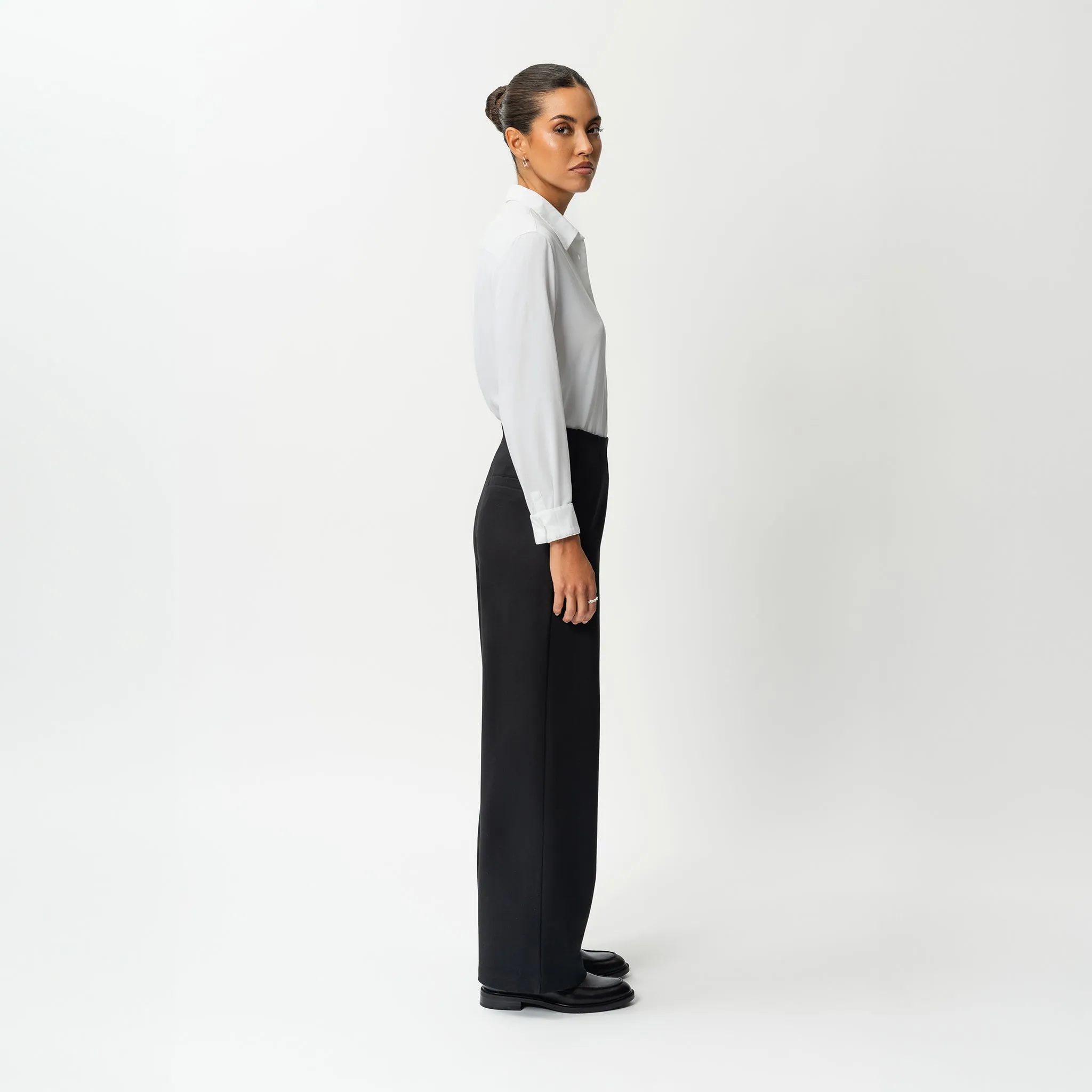 Tailored Ponte Relaxed Trouser