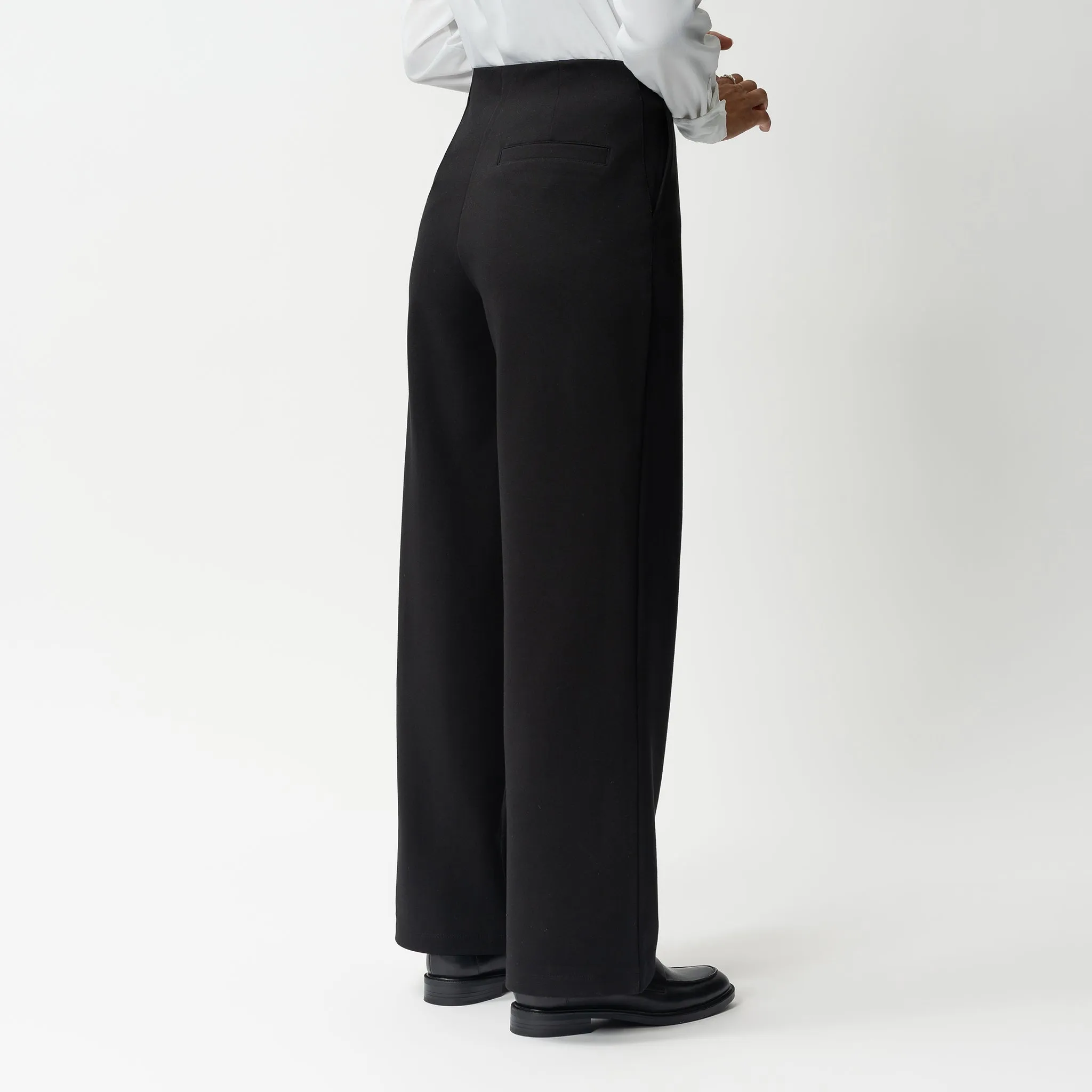 Tailored Ponte Relaxed Trouser