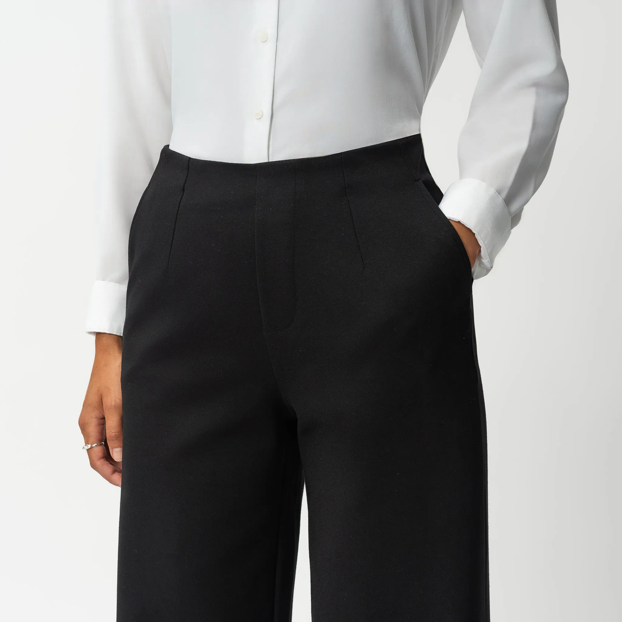 Tailored Ponte Relaxed Trouser