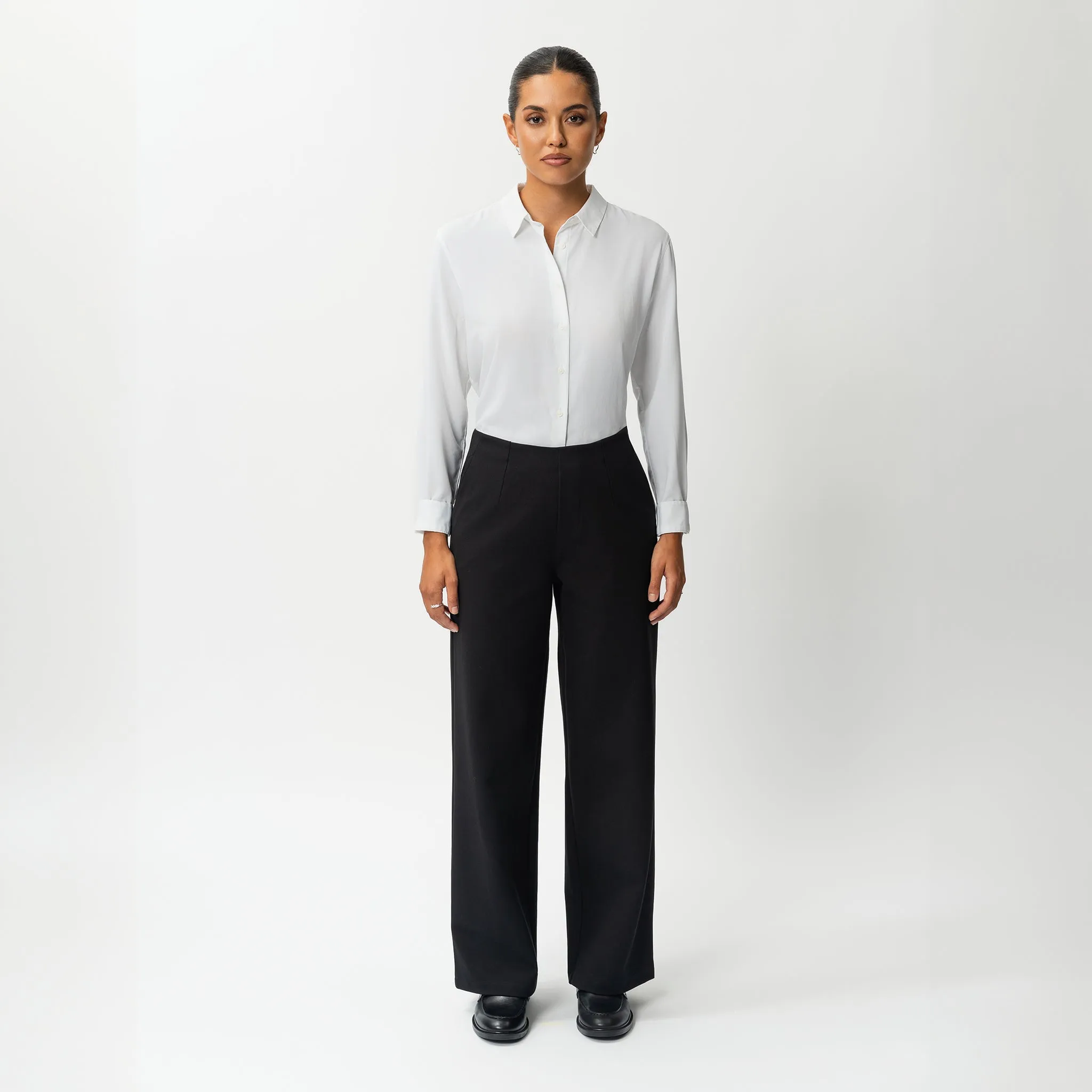 Tailored Ponte Relaxed Trouser