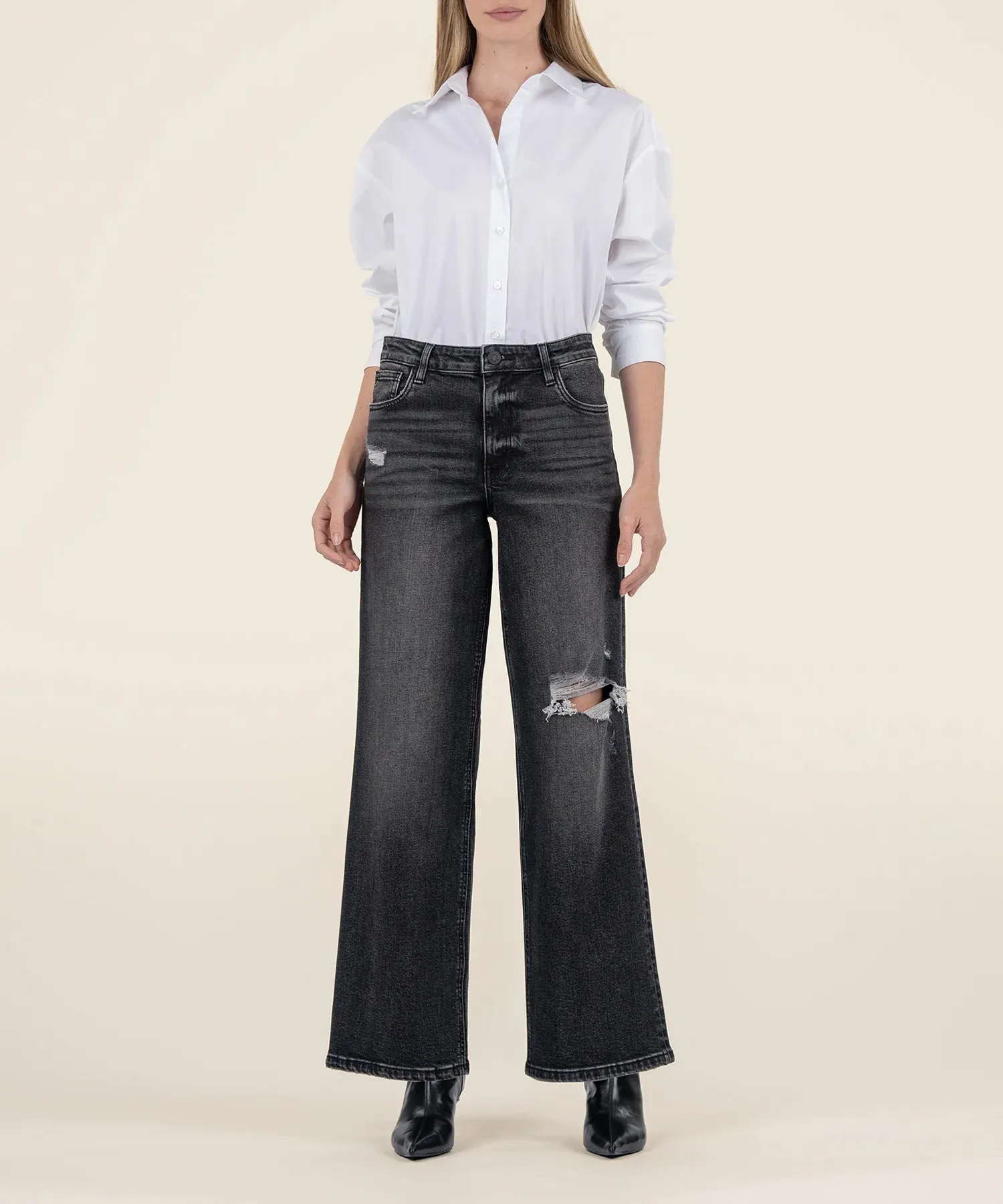The Jodi High Rise Wide Leg Jeans - Momentous