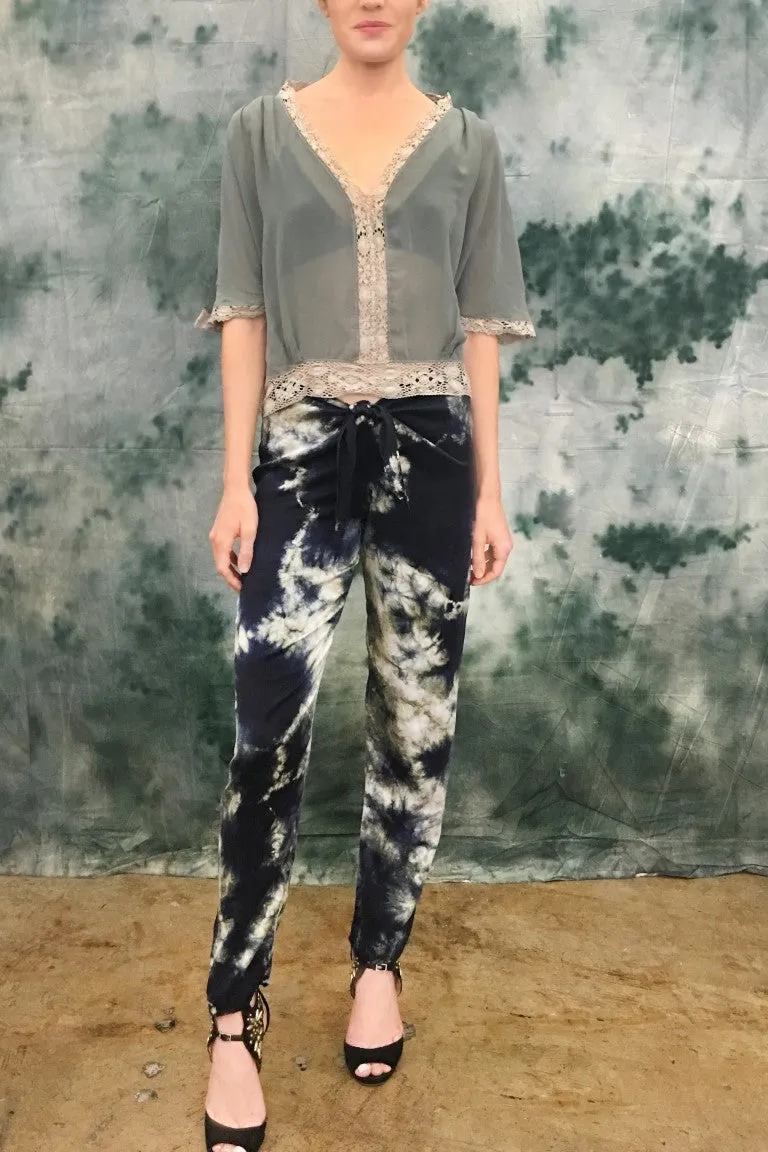 Tie Front Kimono Pant