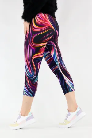 Transient Echo - Casual Capri Leggings