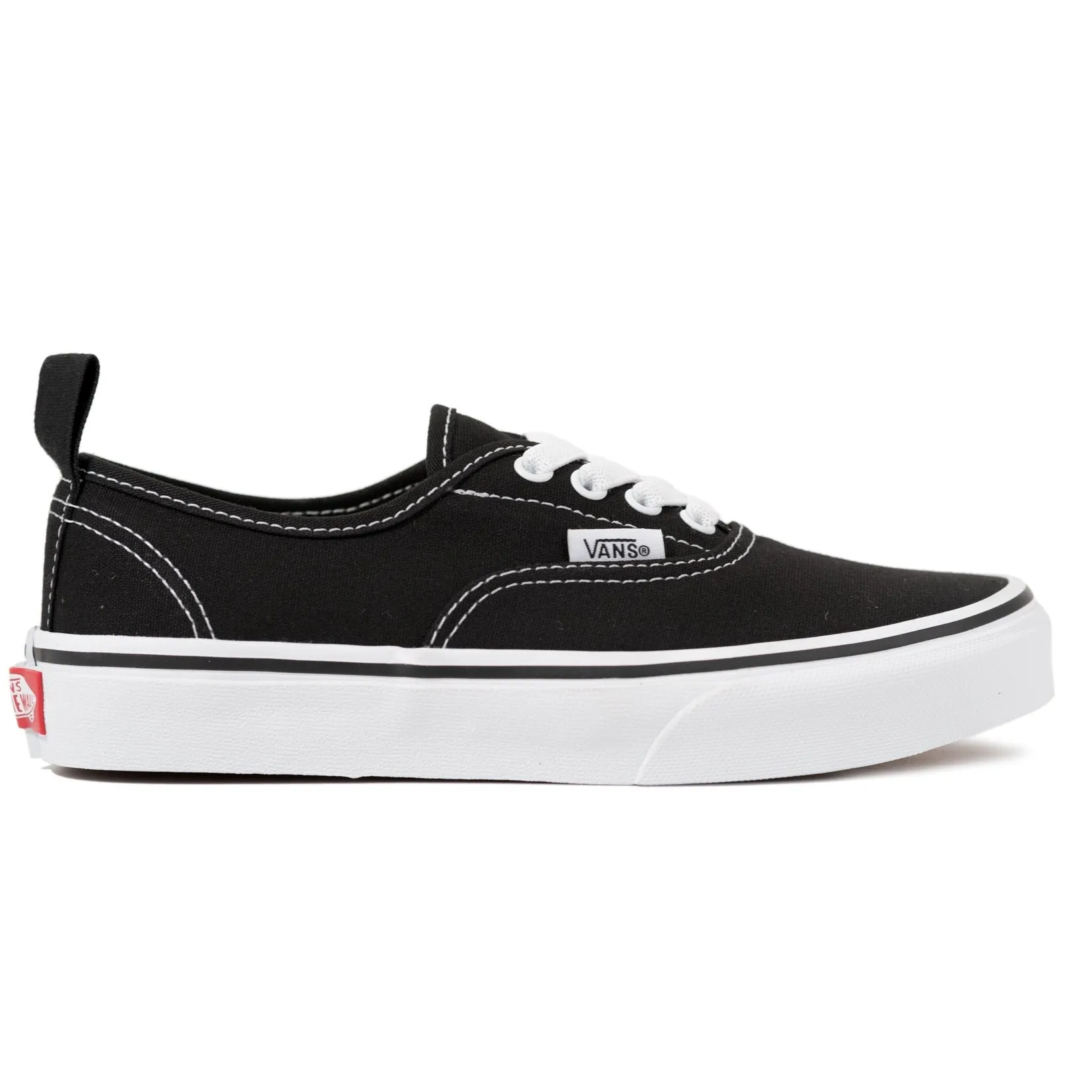 Vans Authentic Elastic - (Elastic Lace) Black/True White