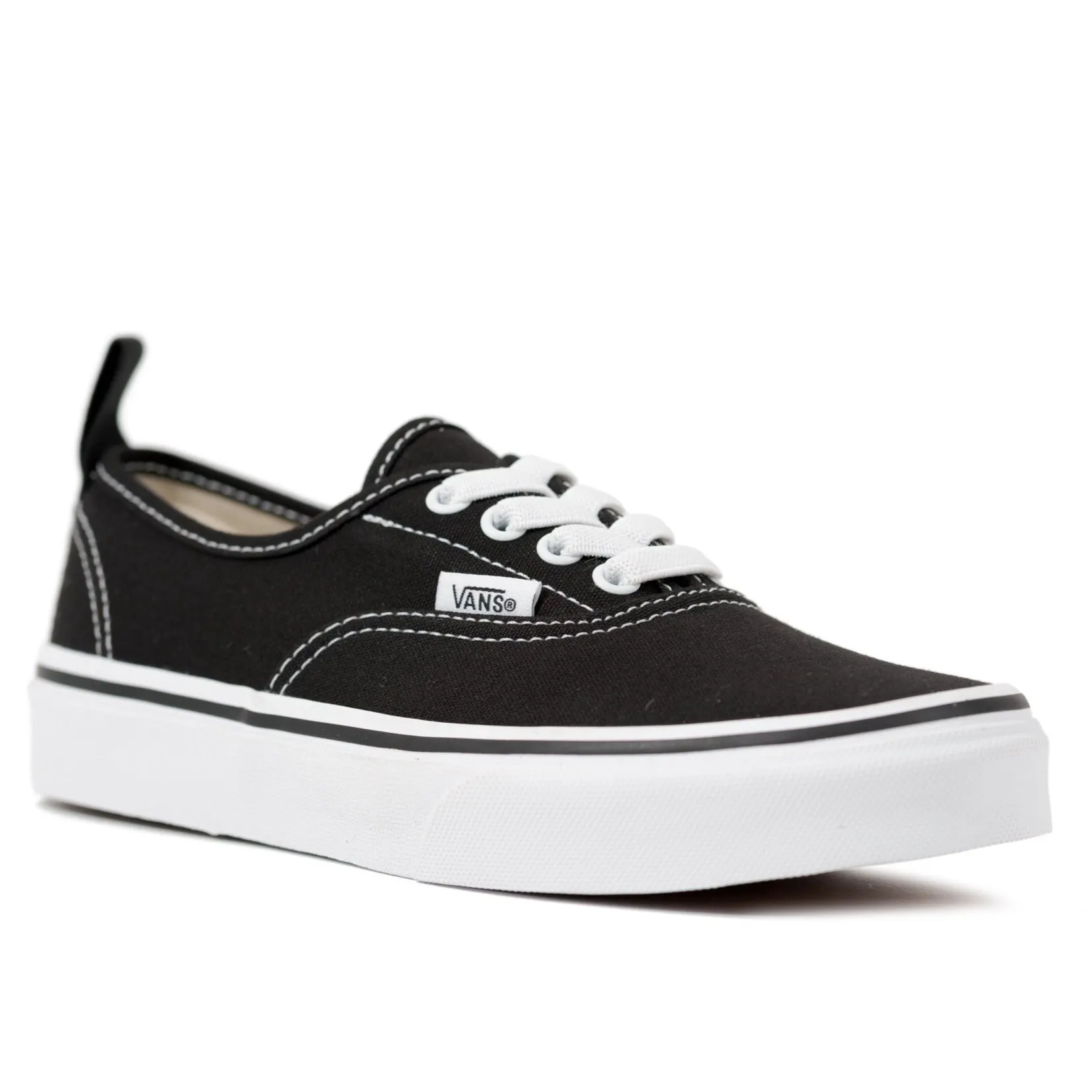 Vans Authentic Elastic - (Elastic Lace) Black/True White