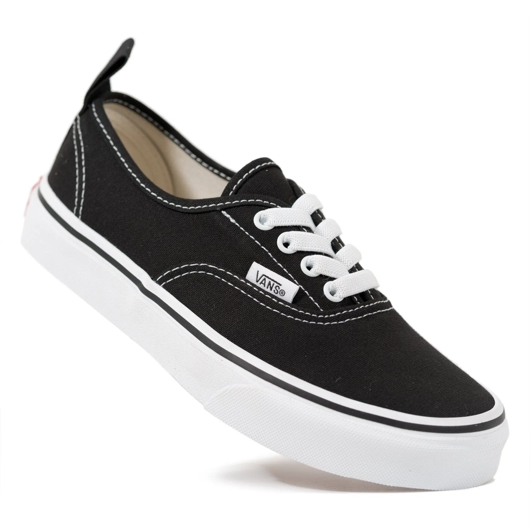 Vans Authentic Elastic - (Elastic Lace) Black/True White