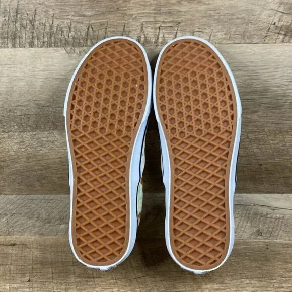 VANS Classic Slip On Get Outdoors Marshmallow Canvas Shoes Womens 8.5 NEW