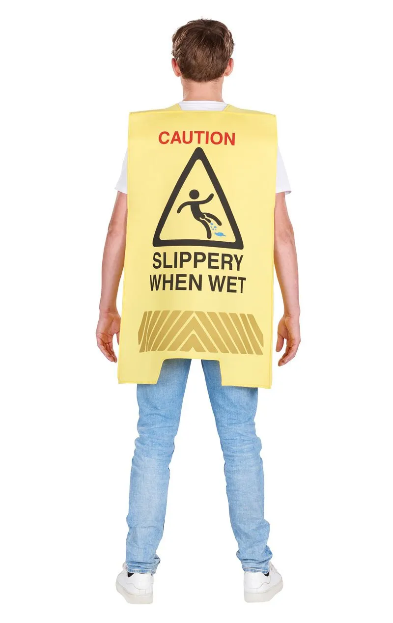 Wet Floor Sign Costume