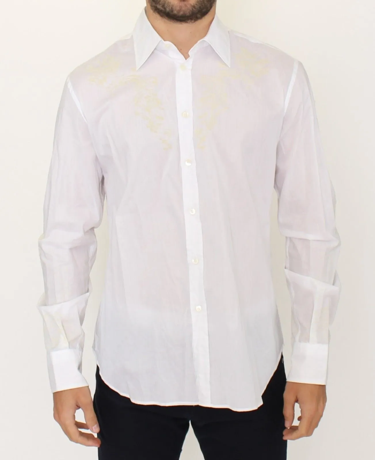White Cotton Long Sleeve Casual Shirt Top