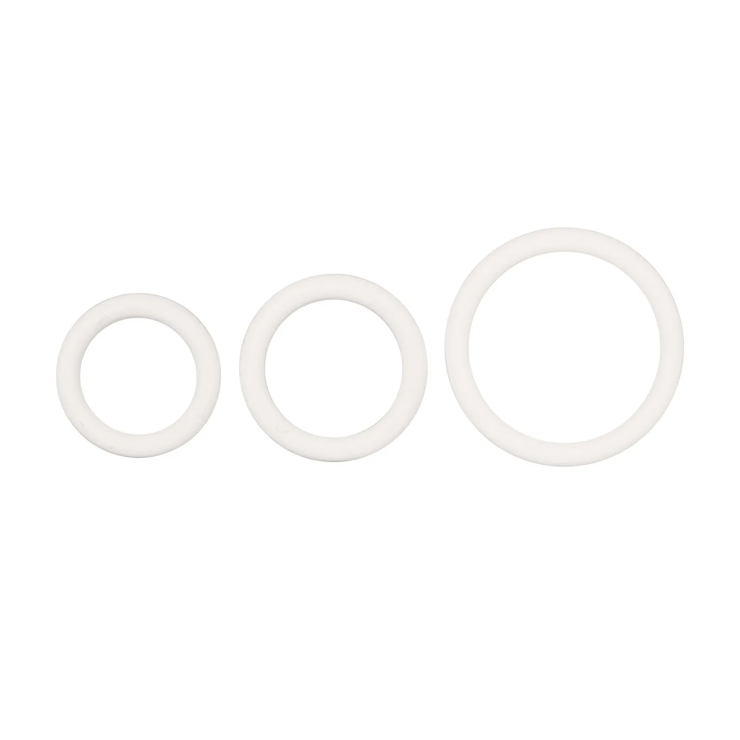 White Rubber Ring Set