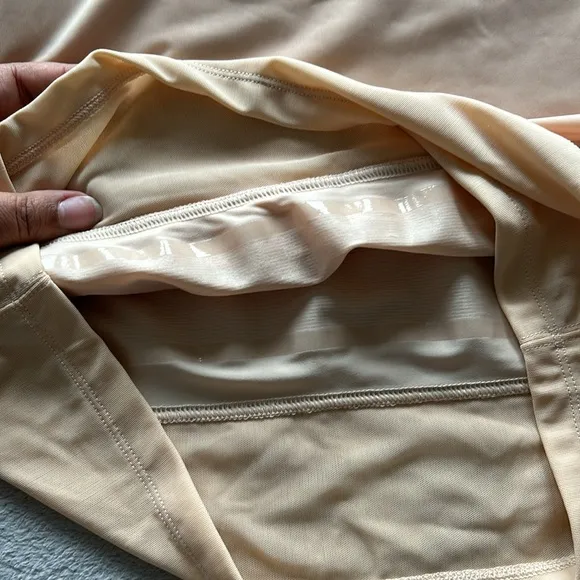 Yummie Tummie | Womens Nude Bustless Body Shaper Slip Dress - Size M