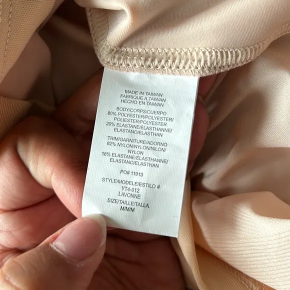 Yummie Tummie | Womens Nude Bustless Body Shaper Slip Dress - Size M