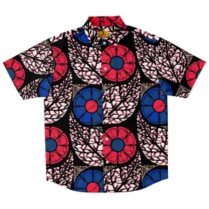 Zobia African Print Short Sleeve Shirt